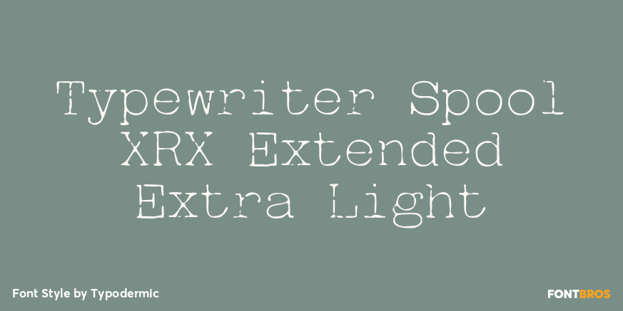 Typewriter Spool XRX Extended Extra Light Poster