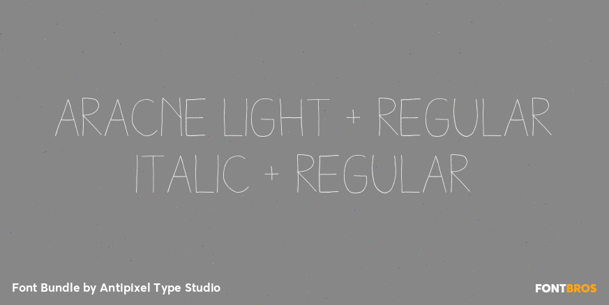 Aracne Light + Regular Italic + Regular Poster