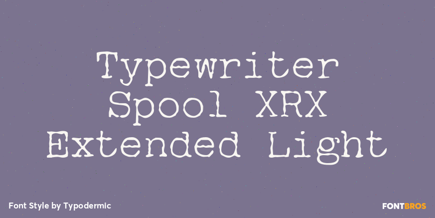 Typewriter Spool XRX Extended Light Poster