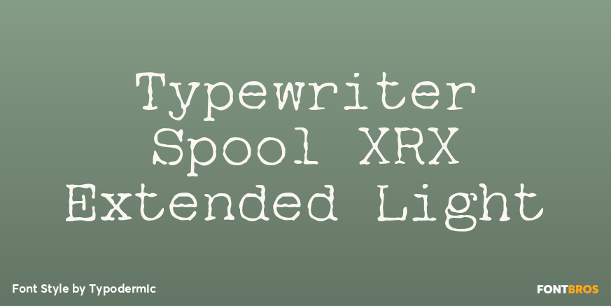 Typewriter Spool XRX Extended Light Poster