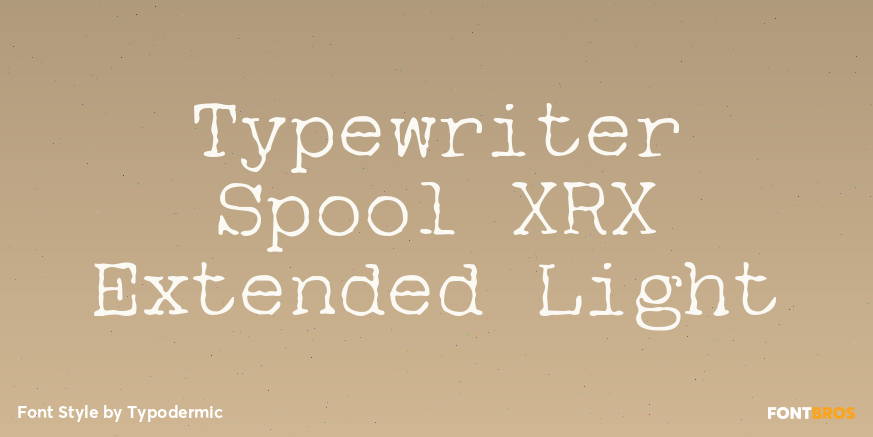 Typewriter Spool XRX Extended Light Poster