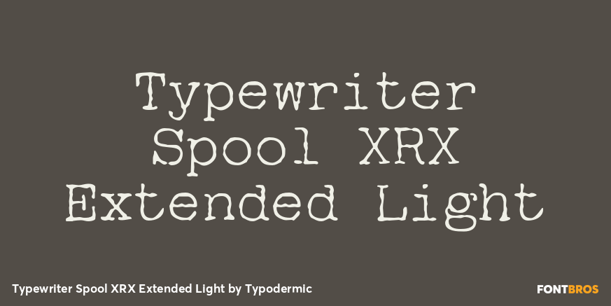 Typewriter Spool XRX Extended Light Poster