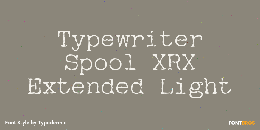 Typewriter Spool XRX Extended Light Poster