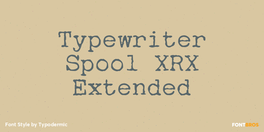 Typewriter Spool XRX Extended Poster