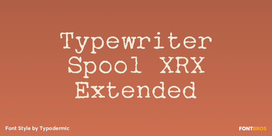 Typewriter Spool XRX Extended Poster