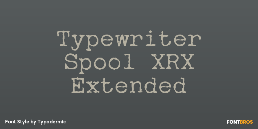 Typewriter Spool XRX Extended Poster