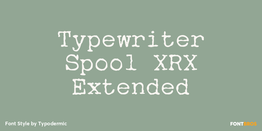 Typewriter Spool XRX Extended Poster