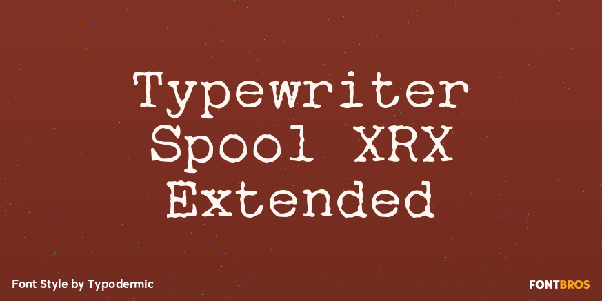 Typewriter Spool XRX Extended Poster