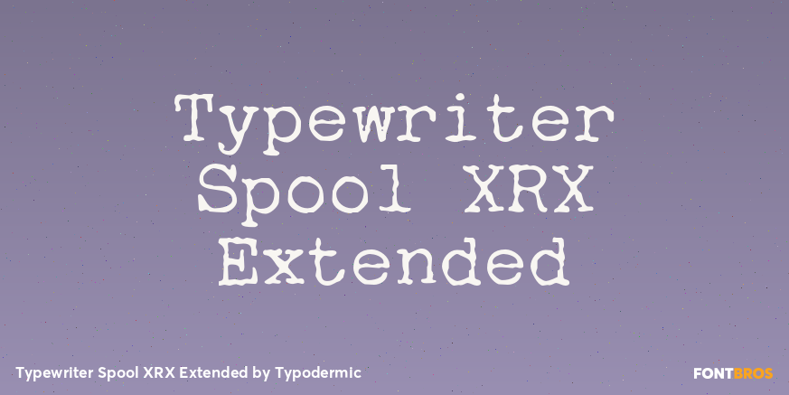 Typewriter Spool XRX Extended Poster