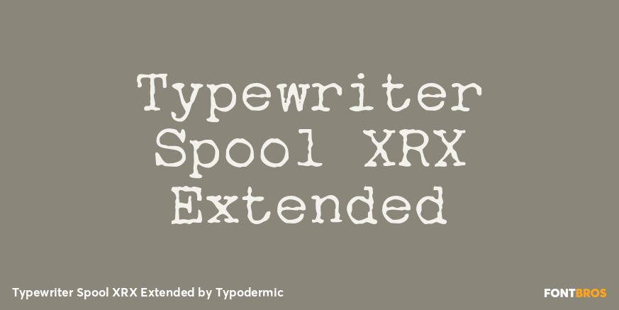 Typewriter Spool XRX Extended Poster