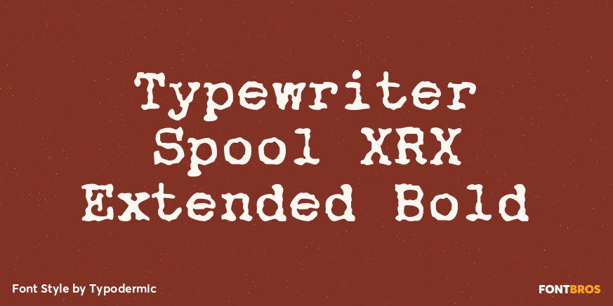Typewriter Spool XRX Extended Bold Poster
