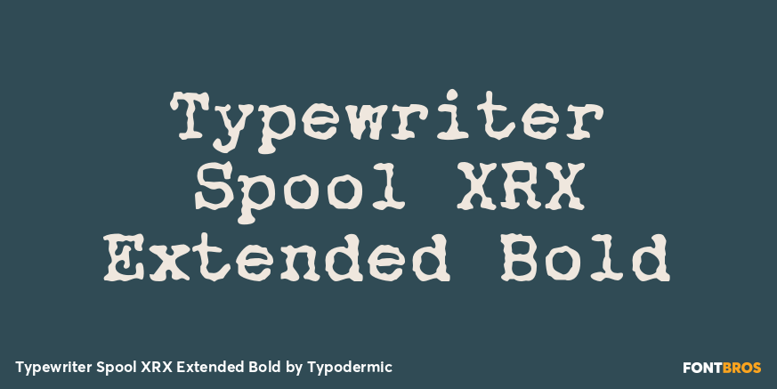 Typewriter Spool XRX Extended Bold Poster