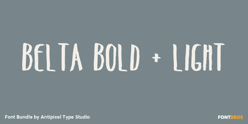 Belta Bold + Light Poster
