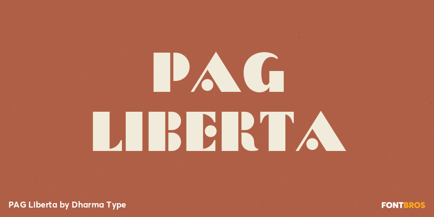 PAG Liberta Font Poster #1