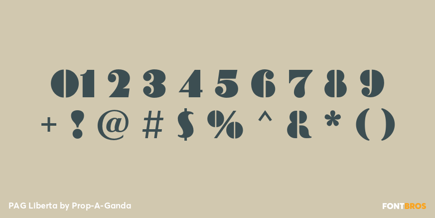 PAG Liberta Font Poster #4