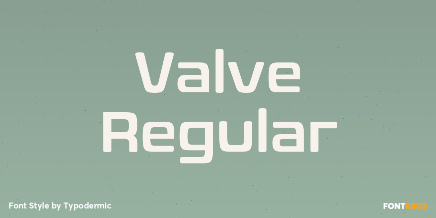 Valve Regular Font Poster #1