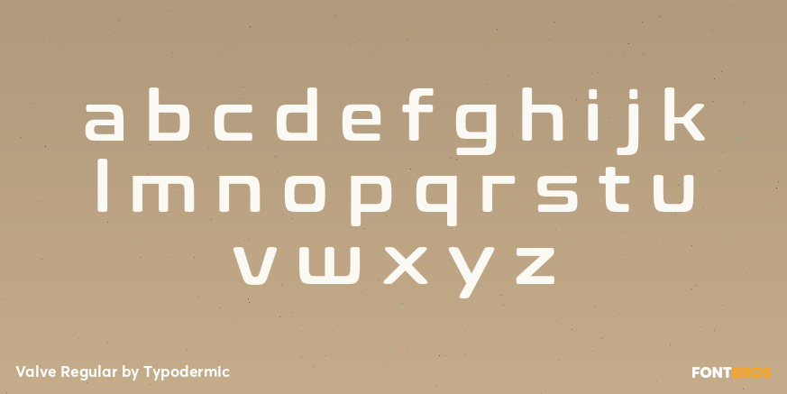 Valve Regular Font Poster #1