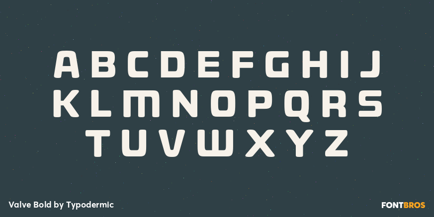Valve Bold Font Poster #2