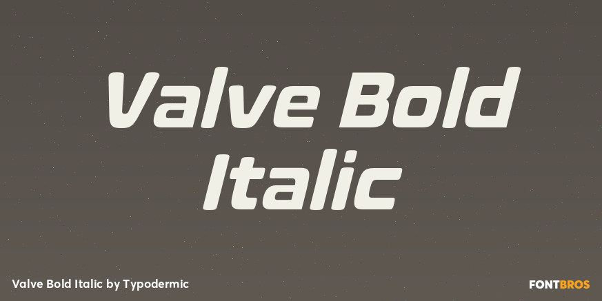 Valve Bold Italic Poster