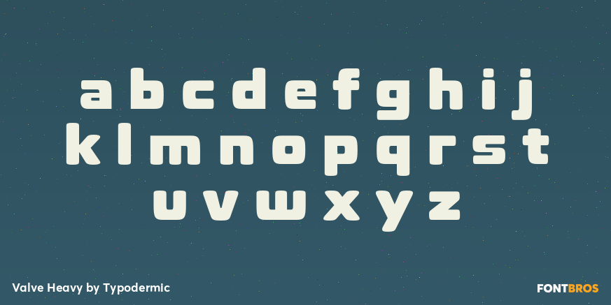 Valve Heavy Font Poster #3