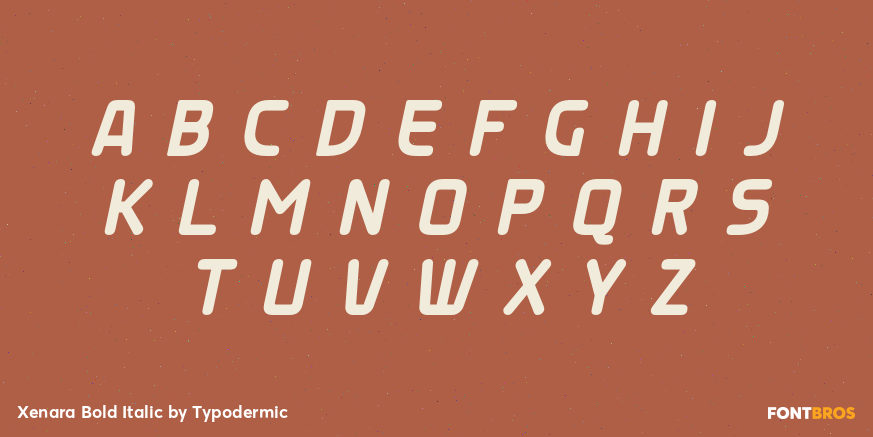 Xenara Bold Italic Font Poster #2