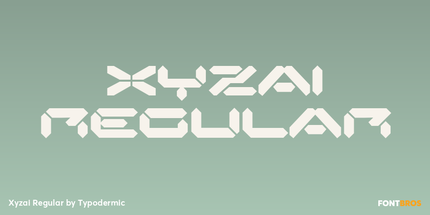 Xyzai Regular Font Poster #1