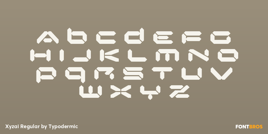 Xyzai Regular Font Poster #2