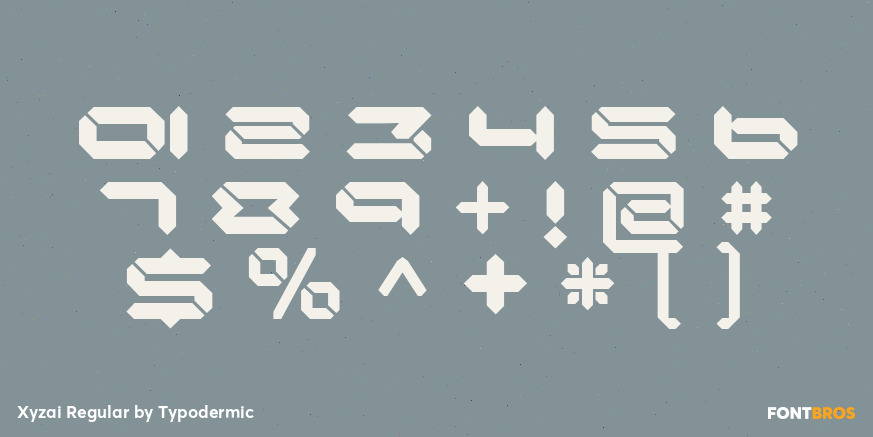 Xyzai Regular Font Poster #4