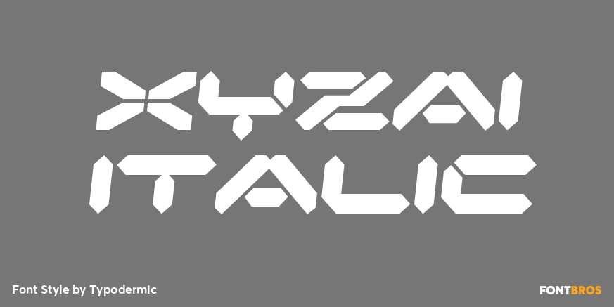 Xyzai Italic Font Poster #1