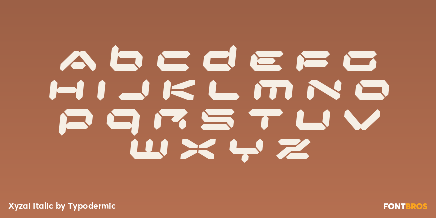 Xyzai Italic Font Poster #3