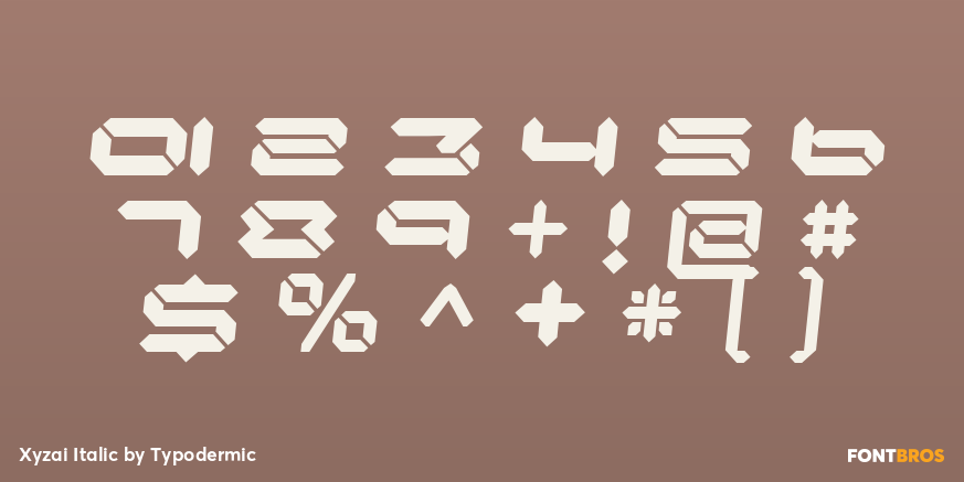 Xyzai Italic Font Poster #4