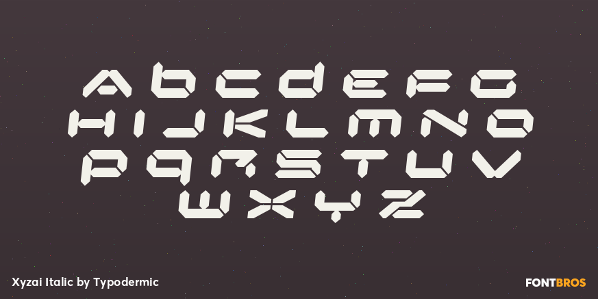 Xyzai Italic Font Poster #1