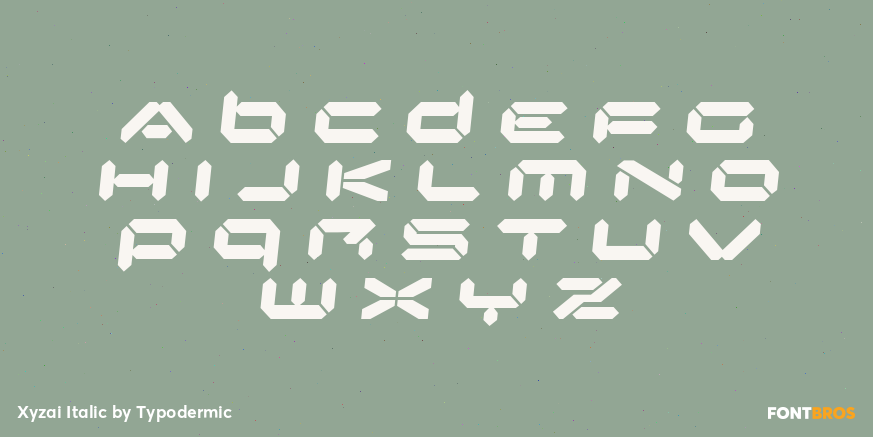Xyzai Italic Font Poster #1