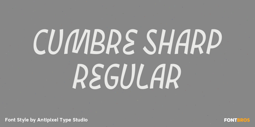 Cumbre Sharp Regular Poster