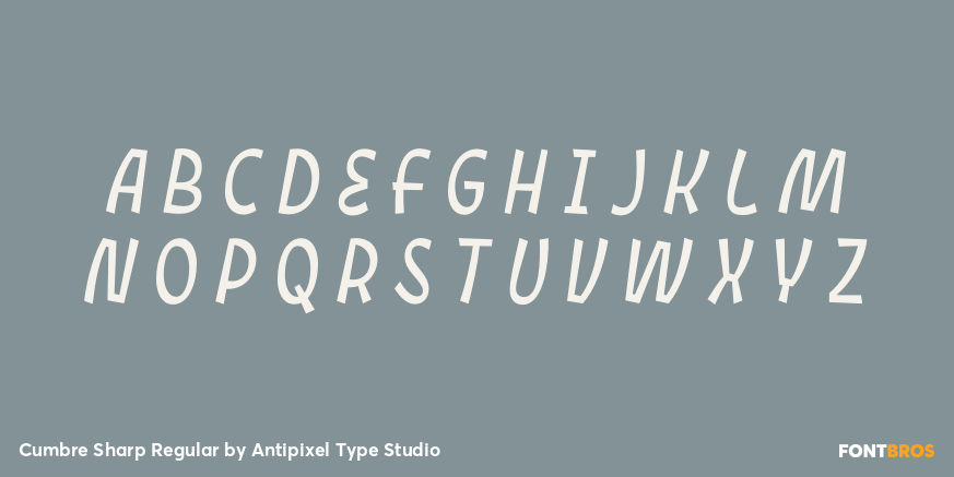 Cumbre Sharp Regular Font Poster #2
