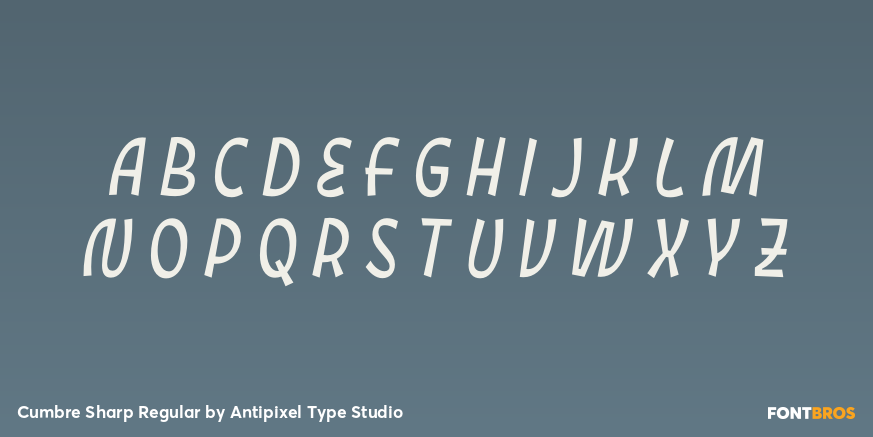 Cumbre Sharp Regular Font Poster #3