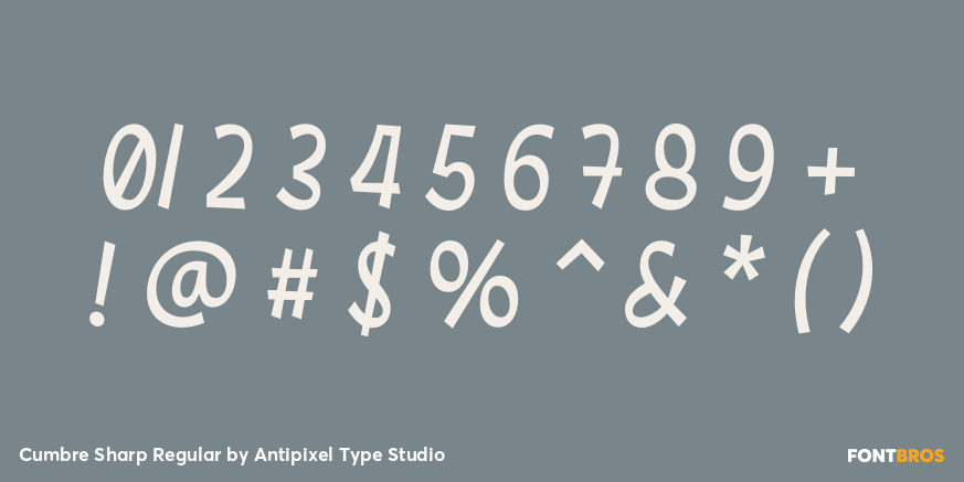 Cumbre Sharp Regular Font Poster #4