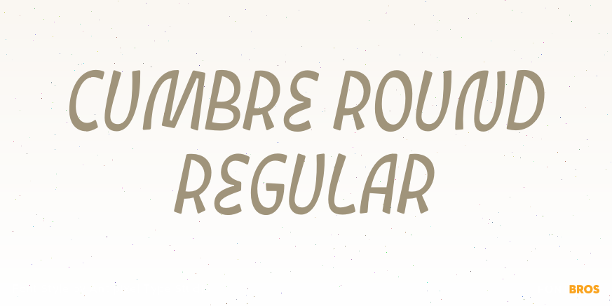 Cumbre Round Regular Poster
