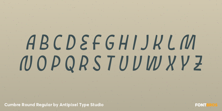 Cumbre Round Regular Font Poster #3