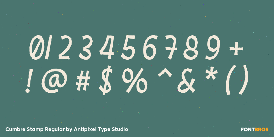 Cumbre Stamp Regular Font Poster #4