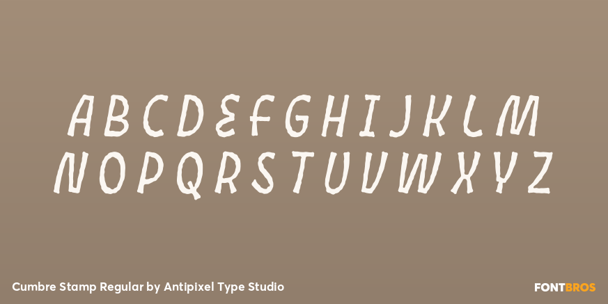 Cumbre Stamp Regular Font Poster #1