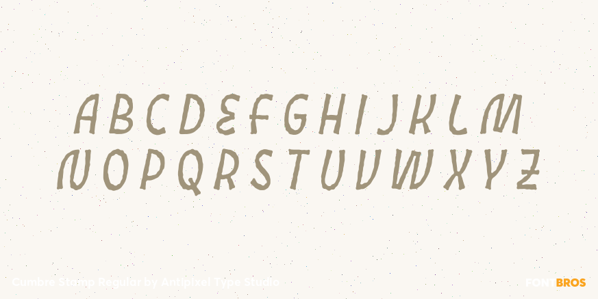 Cumbre Stamp Regular Font Poster #1