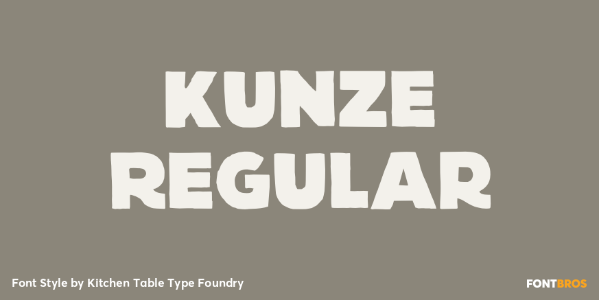 Kunze Regular Font Poster #1