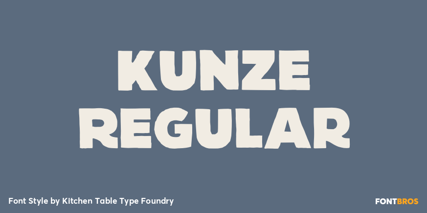 Kunze Regular Font Poster #1