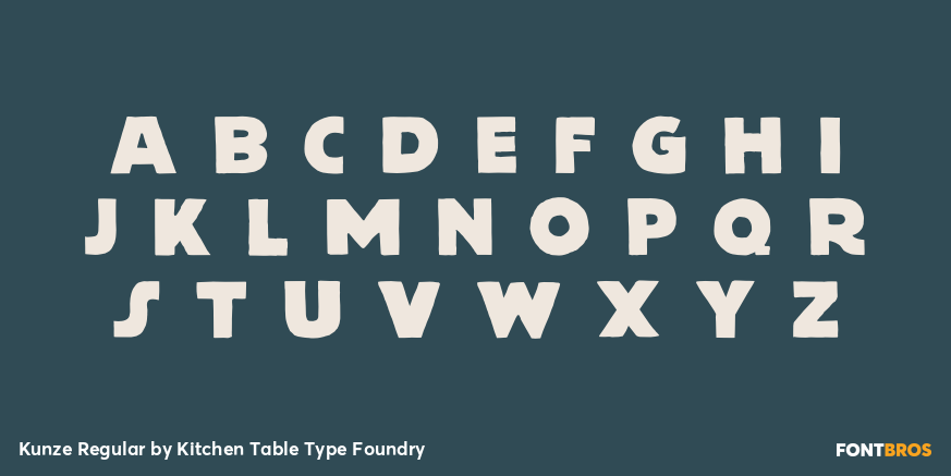 Kunze Regular Font Poster #2