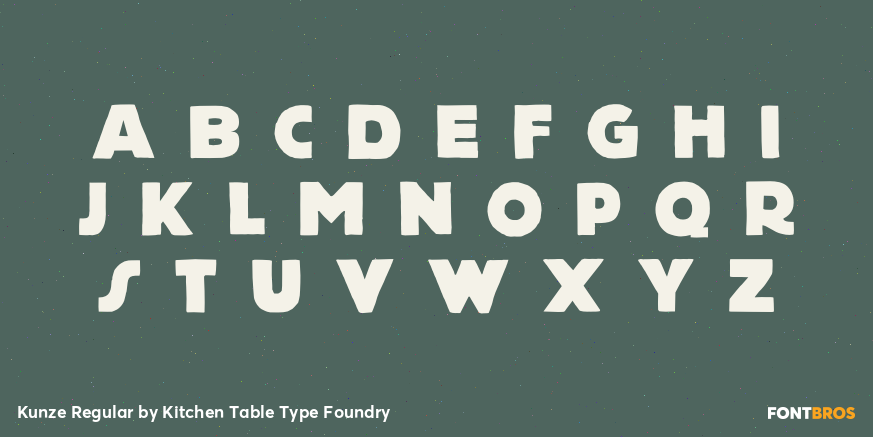 Kunze Regular Font Poster #3