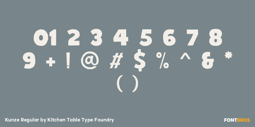 Kunze Regular Font Poster #4