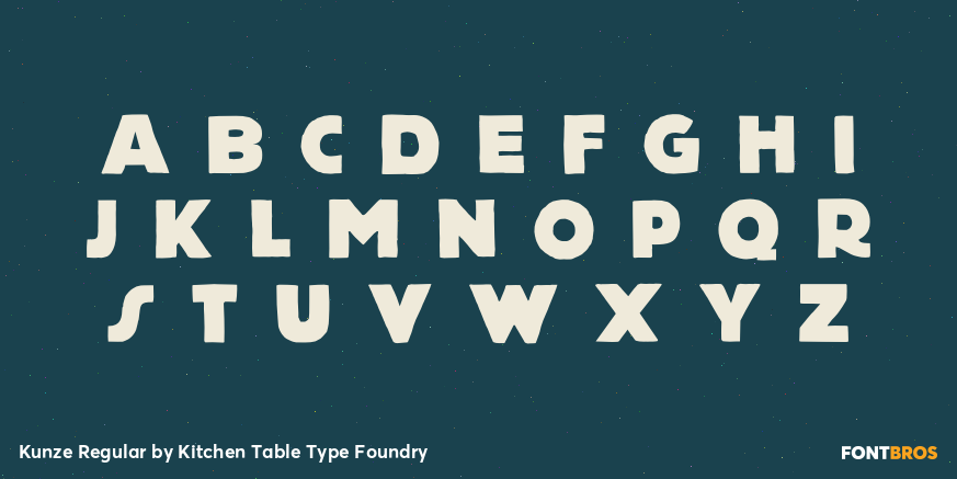 Kunze Regular Font Poster #3