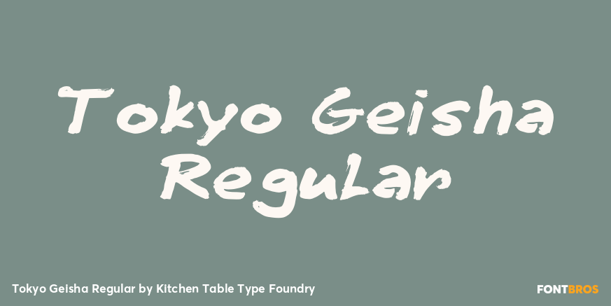 Tokyo Geisha Regular Font Poster #1