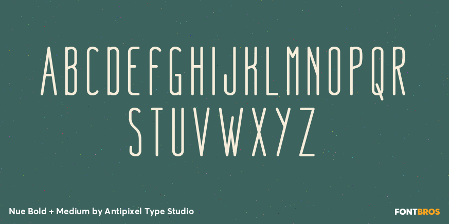 Nue Bold + Medium Font Poster #2